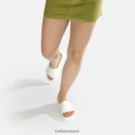 White Buffalo Lake Bold platform sandals vegan |Slides F06ZHH462 - Image 2