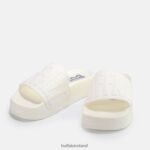 White Buffalo Lake Bold platform sandals vegan |Slides F06ZHH462 - Image 4