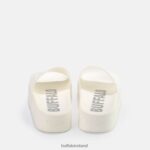 White Buffalo Lake Bold platform sandals vegan |Slides F06ZHH462 - Image 5