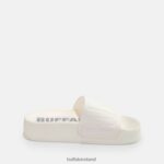 White Buffalo Lake Bold platform sandals vegan |Slides F06ZHH462 - Image 7