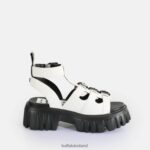 White Buffalo Lion Teeth Platform Sandals vegan |Sandals F06ZHH158 - Image 6