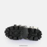 White Buffalo Lion Teeth Platform Sandals vegan |Sandals F06ZHH158 - Image 7