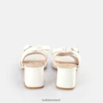 White Buffalo Lucy Neat Heeled Sandals |Sandals F06ZHH356 - Image 7