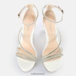 White Buffalo Mary Shine Heeled Sandals |Sandals F06ZHH569 - Image 3