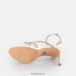 White Buffalo Mary Shine Heeled Sandals |Sandals F06ZHH569 - Image 5