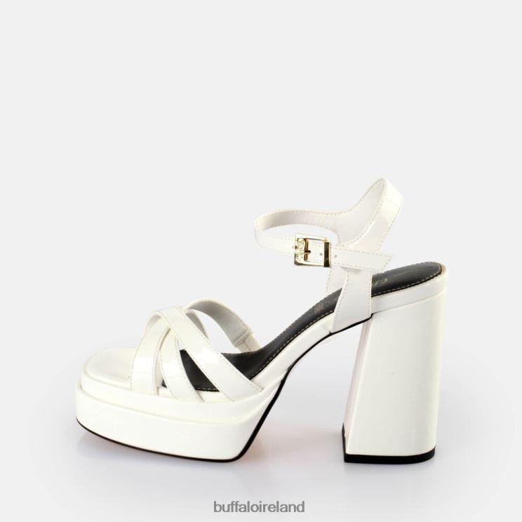 white_buffalo_may_donna_heeled_sandals_vegan_sandals_f06zhh250.jpg White Buffalo May Donna Heeled Sandals vegan |Sandals F06ZHH250 - Image 1