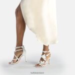 White Buffalo Miranda Butterfly Heeled Sandals vegan |Sandals F06ZHH415 - Image 2