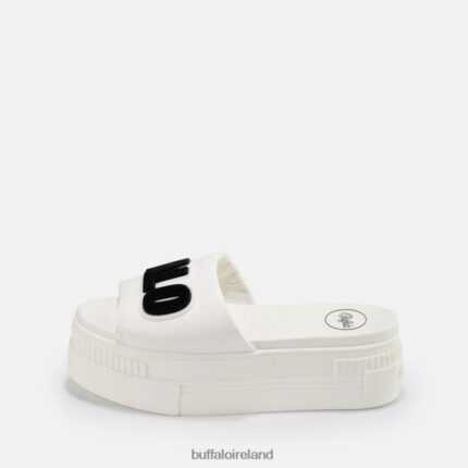 White Buffalo Paired Sld Sandal vegan |Slides F06ZHH856