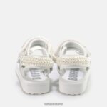 White Buffalo Sage Pearl platform sandals vegan |Sandals F06ZHH842 - Image 5