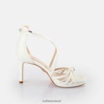White Buffalo Serena Bow Heeled Sandals vegan |Sandals F06ZHH287 - Image 6