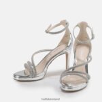 White Buffalo Serena Shine heeled Sandal |Sandals F06ZHH626 - Image 4
