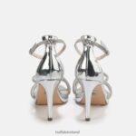 White Buffalo Serena Shine heeled Sandal |Sandals F06ZHH626 - Image 5