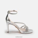 White Buffalo Serena Shine heeled Sandal |Sandals F06ZHH626 - Image 7