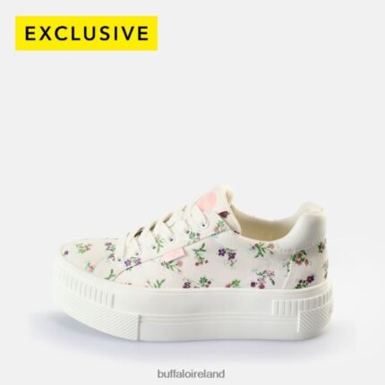 White/Flowers Buffalo Paired Sneakers Low vegan |Sneakers F06ZHH661