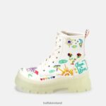 White/Graffiti Buffalo Aspha RLD ankle boot vegan |Boots F06ZHH858 - Image 8