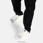 White Graffiti Buffalo Paired Laceup LO Sneaker Low vegan |Sneakers F06ZHH545 - Image 2