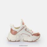 White/Light Pink Buffalo Binary Glam Sneaker Low vegan |Sneakers F06ZHH320 - Image 5