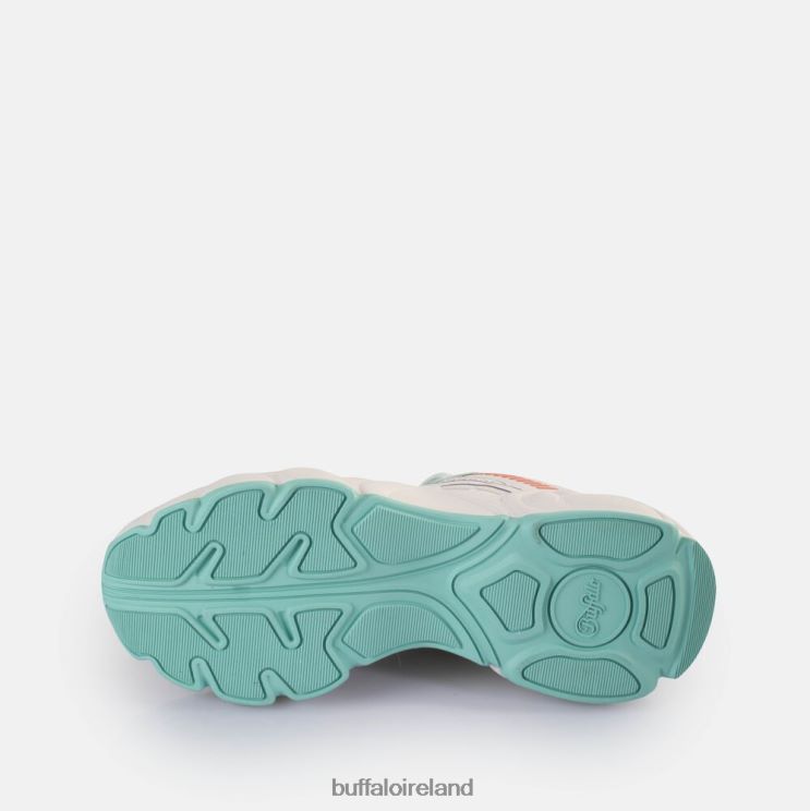 White/Mint/Coral Buffalo CLD Run Jog Sneakers Low vegan |Sneakers F06ZHH237 - Image 7