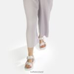 White/Multi Buffalo Sage Track platform sandals vegan |Sandals F06ZHH852 - Image 2