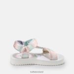 White/Multi Buffalo Sage Track platform sandals vegan |Sandals F06ZHH852 - Image 7