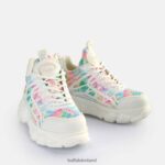 White-Multicoloured Buffalo CLD Flow Sneakers Low vegan |Sneakers F06ZHH433 - Image 4