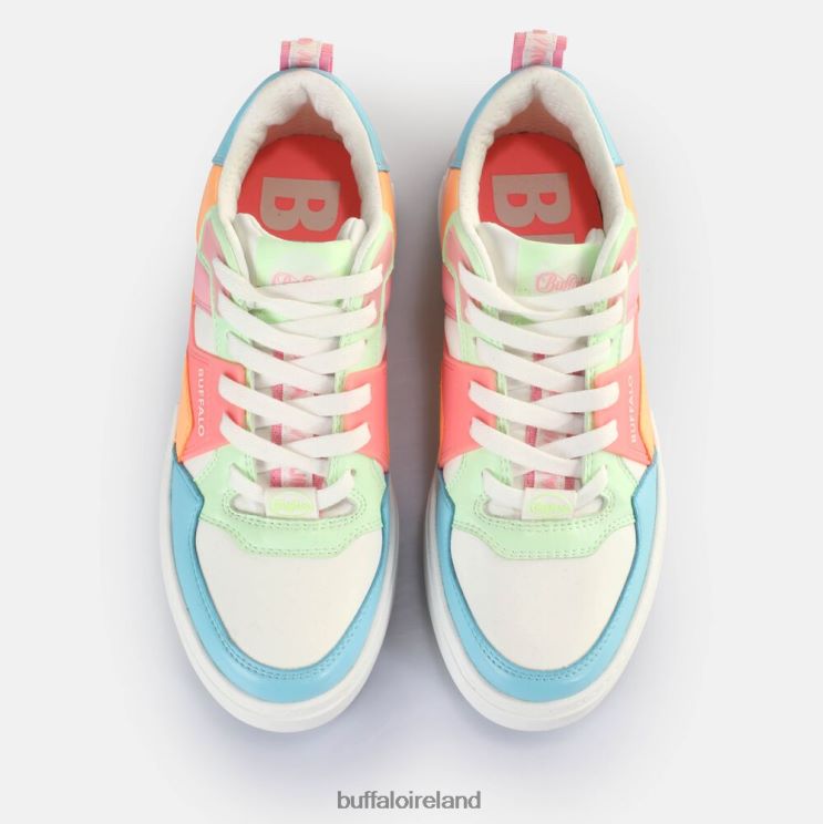 White/Neon Multi Buffalo RSE V2 Sneakers Low vegan |Sneakers F06ZHH57 - Image 3
