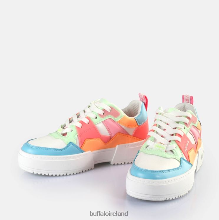 White/Neon Multi Buffalo RSE V2 Sneakers Low vegan |Sneakers F06ZHH57 - Image 4