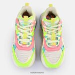 White/Neon Multicolour Buffalo Triplet Hollow Sneakers Low vegan |Sneakers F06ZHH128 - Image 3
