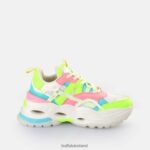 White/Neon Multicolour Buffalo Triplet Hollow Sneakers Low vegan |Sneakers F06ZHH128 - Image 6
