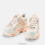 White/Orange Buffalo Classic Sneaker Low leather |Sneakers F06ZHH800 - Image 4