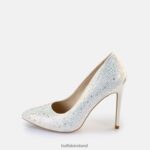 White Pearl Buffalo Juliette Ice Pumps vegan |Heels F06ZHH515