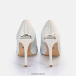 White Pearl Buffalo Juliette Ice Pumps vegan |Heels F06ZHH515 - Image 4
