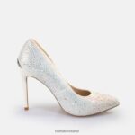White Pearl Buffalo Juliette Ice Pumps vegan |Heels F06ZHH515 - Image 5