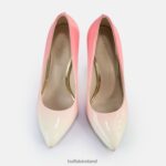 White-Red Gradient Buffalo Juliette Gradient Pumps vegan |Heels F06ZHH554 - Image 3