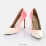 White-Red Gradient Buffalo Juliette Gradient Pumps vegan |Heels F06ZHH554 - Image 4