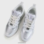 White/Silver Buffalo Batter Soft vegan sneakers |Sneakers F06ZHH864 - Image 3