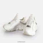White/Silver Buffalo Binary Chain 3.0 trainer trainers low vegan |Sneakers F06ZHH418 - Image 4