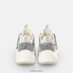 White/Silver Buffalo Binary Glam Sneaker Sneaker Low vegan |Sneakers F06ZHH501 - Image 3
