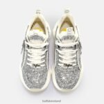 White/Silver Buffalo Binary Glam Sneaker Sneaker Low vegan |Sneakers F06ZHH501 - Image 7