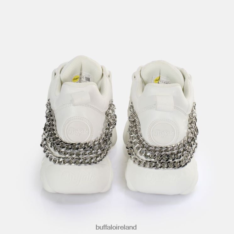 White/Silver Buffalo CLD Corin Chain 2.0 Sneaker Low vegan |Sneakers F06ZHH592 - Image 3