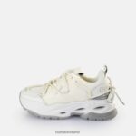 White/Silver Buffalo Triplet Lace Sneakers Low vegan |Sneakers F06ZHH746 - Image 2