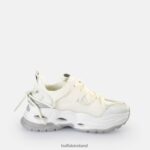 White/Silver Buffalo Triplet Lace Sneakers Low vegan |Sneakers F06ZHH746 - Image 6