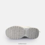White/Silver Buffalo Triplet Lace Sneakers Low vegan |Sneakers F06ZHH746 - Image 7