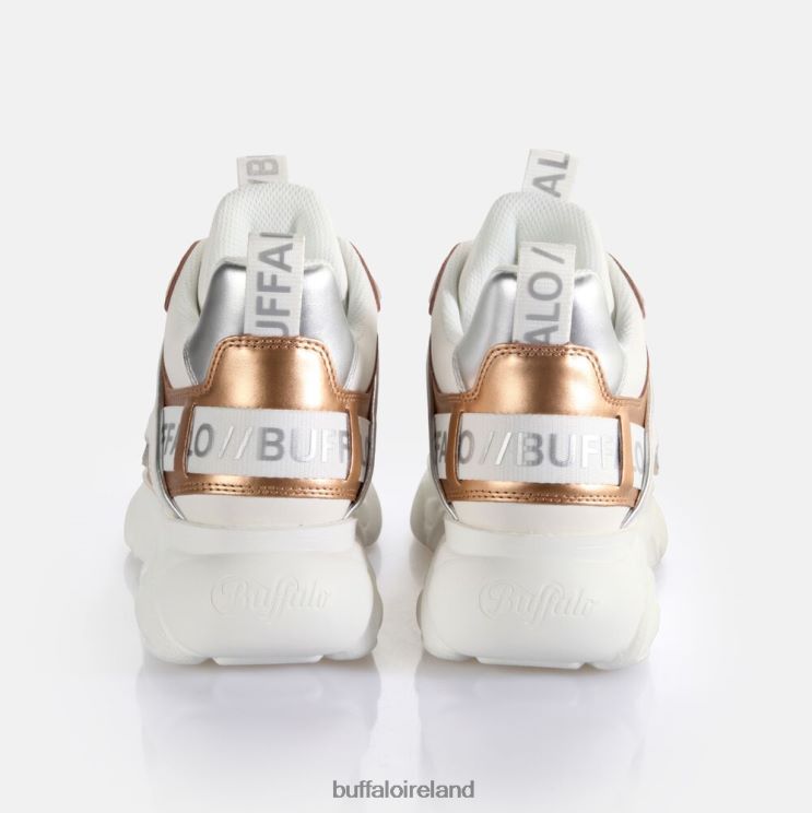 White/Silver/Gold Buffalo CLD Chai trainer Low vegan |Sneakers F06ZHH77 - Image 6