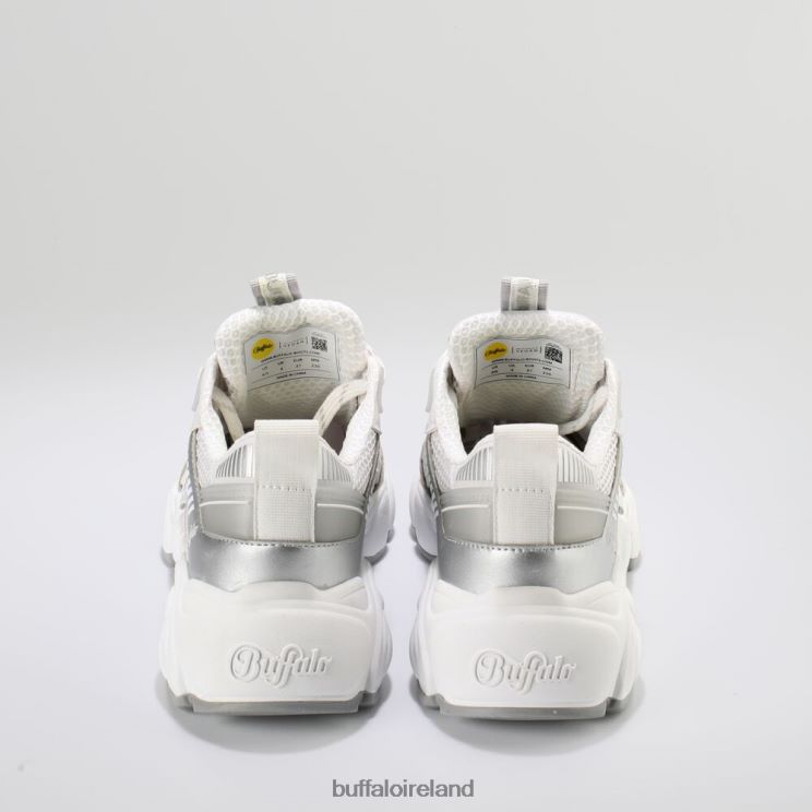 White With Silver Buffalo Cld Run Jog Sneaker vegan |Sneakers F06ZHH236 - Image 5