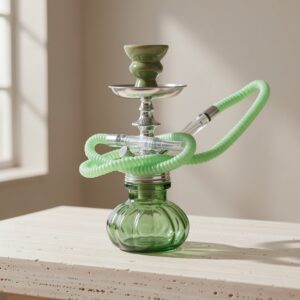 10″ Forest Mist Shape Hookah - Green